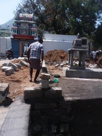 27 Feb 2021 - Mata Vibhutananda Puri Samadhi construction 4.jpeg