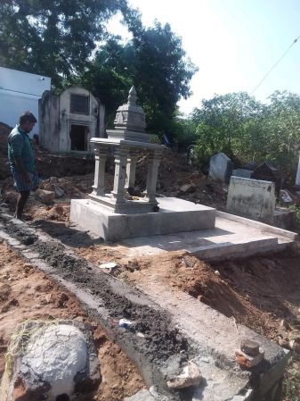 3 24 Feb 2021 - Mata Vibhutananda Puri Samadhi construction 1.jpeg