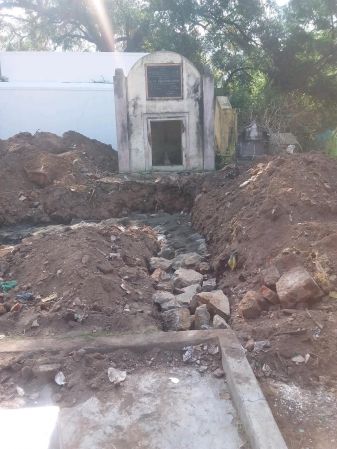 9 24 Feb 2021 - Mata Vibhutananda Puri Samadhi construction 4.jpeg