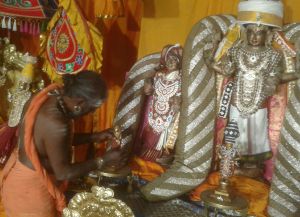 Bhagawan Nithyananda Paramashivam Alankaram after Abhishekam - SVSSJP-Ichapuram-place 20211224 091341.jpg