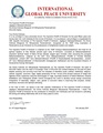 Proclamation from Dr. VP Gopal Ragavan - International Global Peace University.pdf