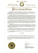 Proclamation from the City of Petersburg, Virginia by the Hon. Mayor Samuel Parham.pdf